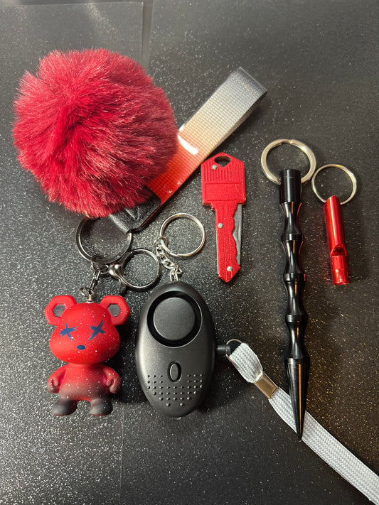 5 PIECE KEYCHAIN SET