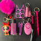 8 Piece Self Defense Keychain w/ Mace