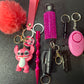 7 Piece Keychain Set