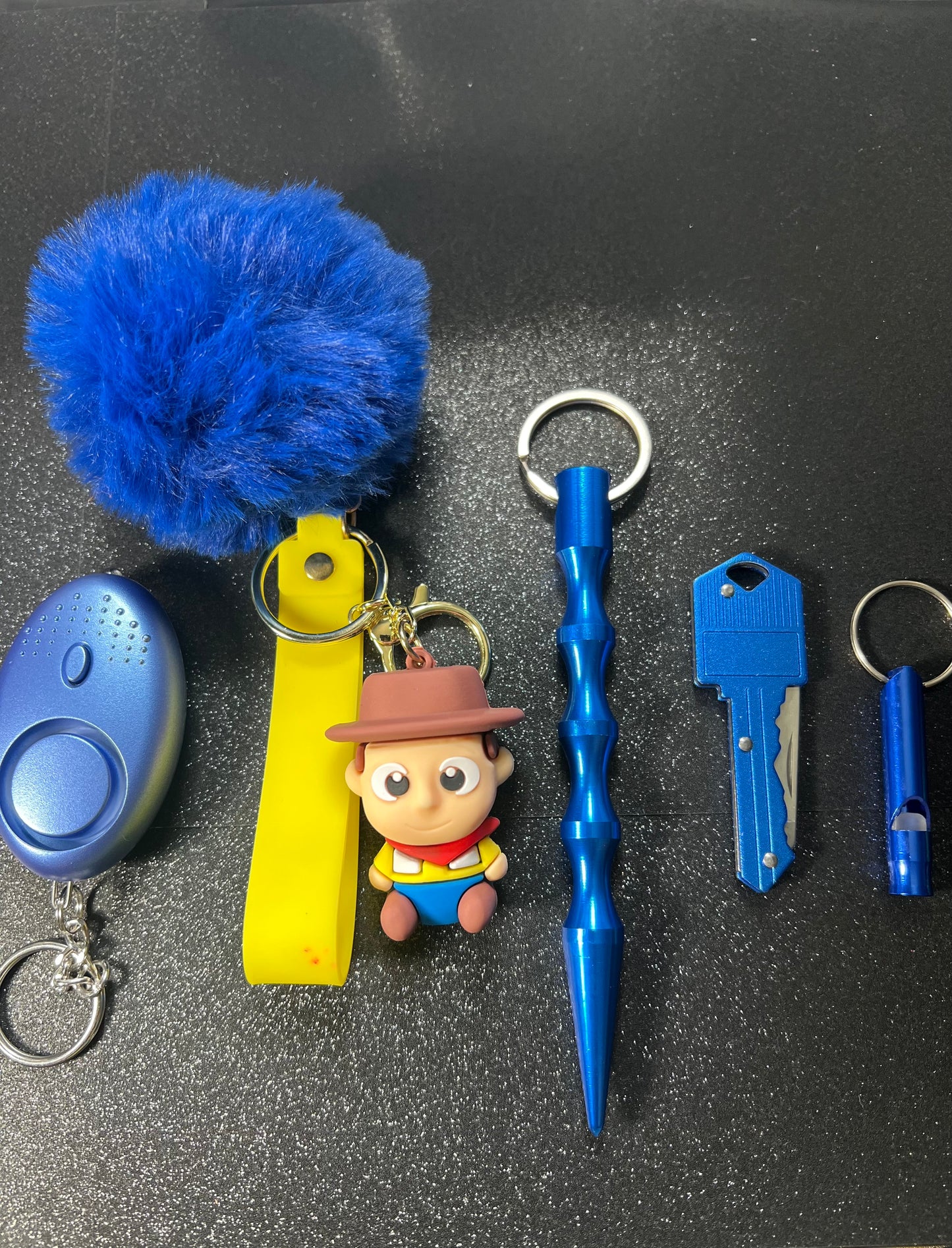 5 PIECE KEYCHAIN SET