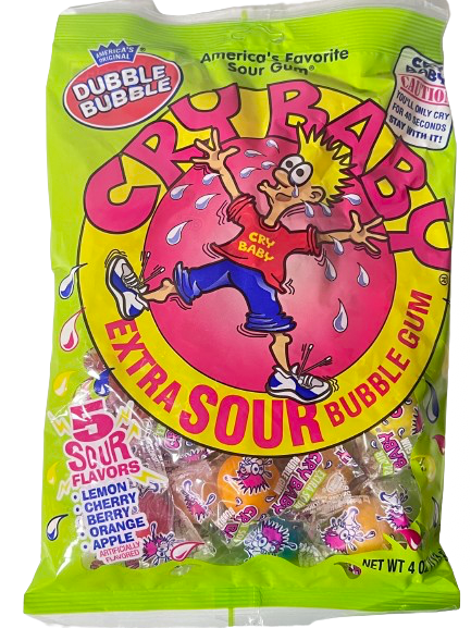 Cry Baby Extra Sour Bubble Gum